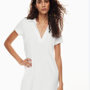 Wilfred Free Polo Collar T-Shirt Dress, Size L, White